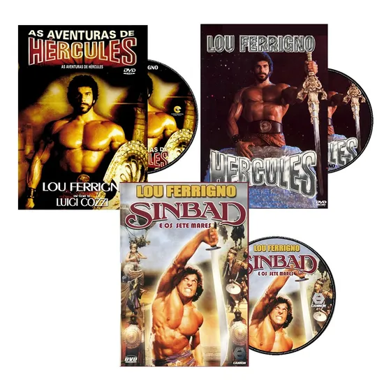 Dvd -  Hercules / Simbad - Lou Ferrigno Filmes