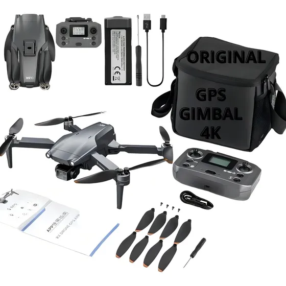 Drone Profissional Com Gimbal L600 Pro Max Gps 5g Camera 4k Cor Preto