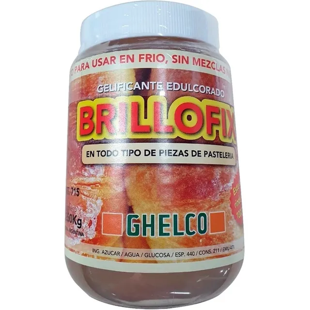Gel Edulcorado De Brillo En Frio Pasteleria Ghelco X 1,2kg