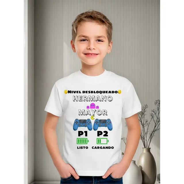Remera Niña/niño Hermano Mayor, Frase, Divertidas, Únicas.
