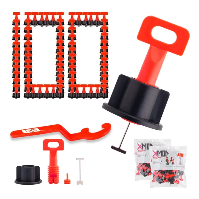 Kit X100 Sistema Nivelador Ceramica Porcelanato Piso Baldosa