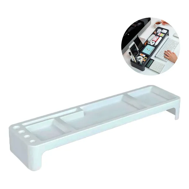 Organizador Escritorio Accesorios Oficina Mesa Elevado Largo