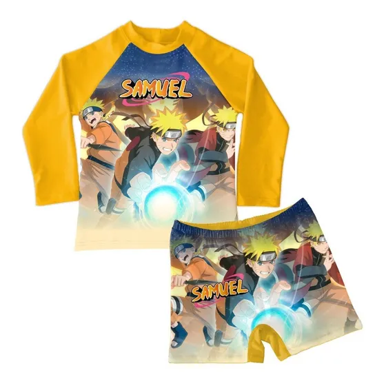 Conjunto De Traje De Baño Niño Naruto Shippuden