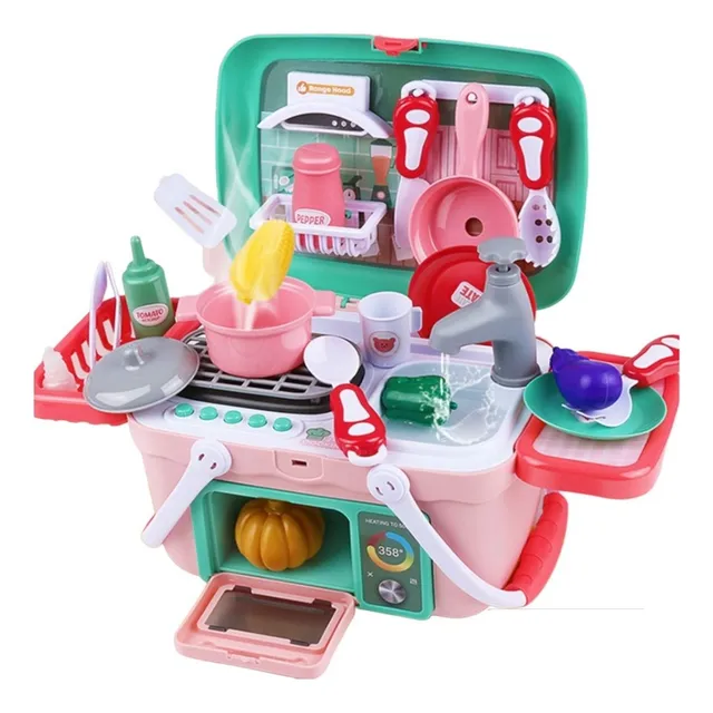 Set Cocina Picnic Realista Con Efectos 30 Piezas Juguete