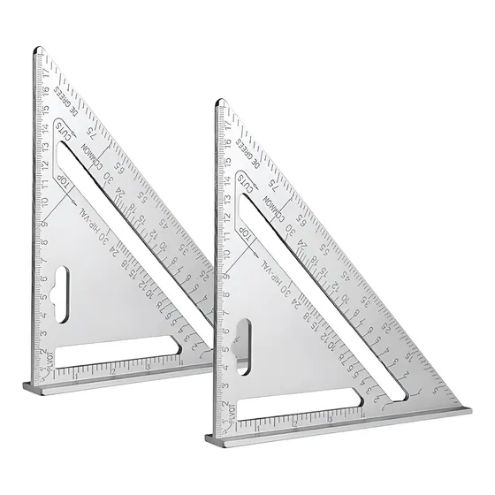 Escuadras Combinada 2 Unidades Escuadra Rapida Aluminio Triangular Escuadra Carpintero Escuadra Combinada Triangular Escuadra Carpintero Escuadra Rapida Aluminio Qatarshop