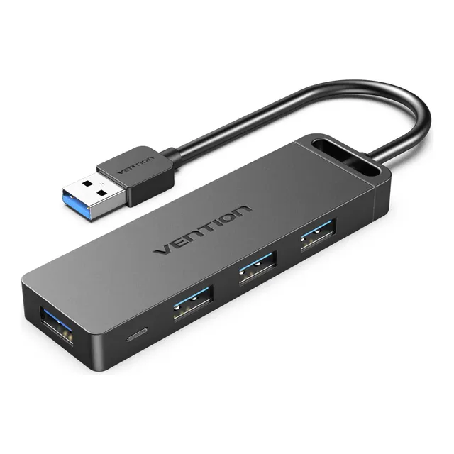 Hub 4 Multipuertos Usb 3.0 Vention 5gbps Laptop Y Pc 4 En 1
