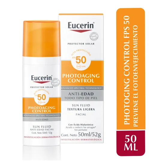 Protector Solar Facial Eucerin Fluido Anti-edad 50ml