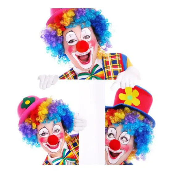 Pack De 12 Nariz De Payaso Cotillon Fiesta Niños Y Adultos Color Rojo