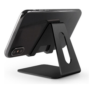 Mini Soporte Antiderrapante Aluminio Celular Pantalla 4 A 10 Color Negro Mini Soporte Antiderrapante Aluminio Celular Pantalla 4 A 10 Color Negro