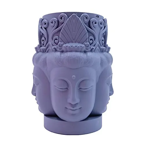 Molde De Silicona Diseño De Buda De Cuatro Caras Velas...