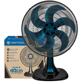 Ventilador De Mesa Turbo 6 PĂĄs 40cm Ventisol 127v Ventilador De Mesa Turbo 6 PĂĄs 40cm Ventisol 127v