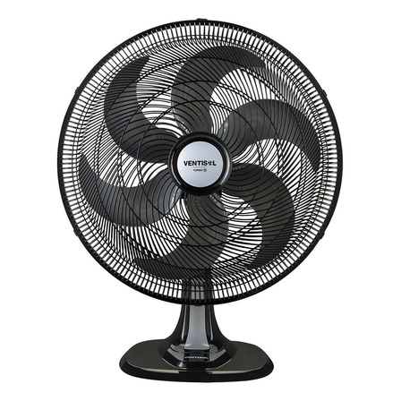 Ventilador De Mesa Ventisol Turbo 50cm Com 6 Pás Oscilante Preto Ventilador De Mesa Ventisol Turbo 50cm Com 6 Pás Oscilante Preto