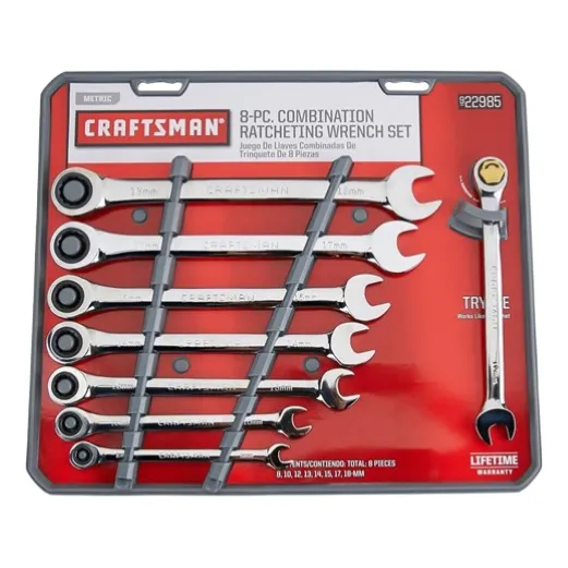 Juego De Llaves Ratchet 8pzs De 8 A 18mm Marca Craftsman