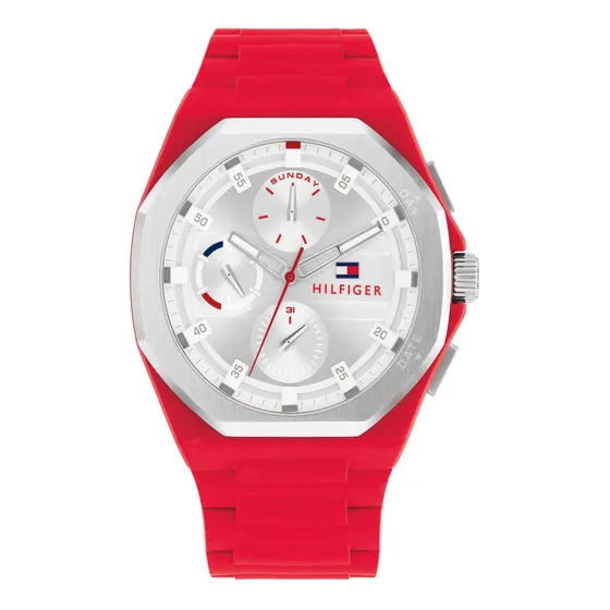 Reloj Para Hombre Tommy Hilfiger Neo 1792123 Rojo