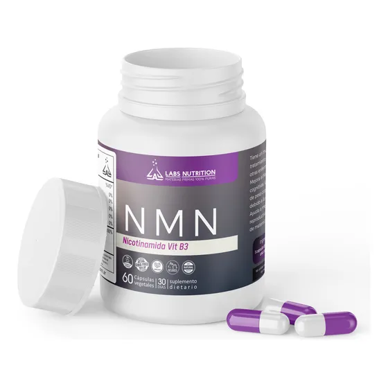 Nmn 500mg- Nicotinamida Vit B3 (60 Capsulas) Sabor Sin Sabor
