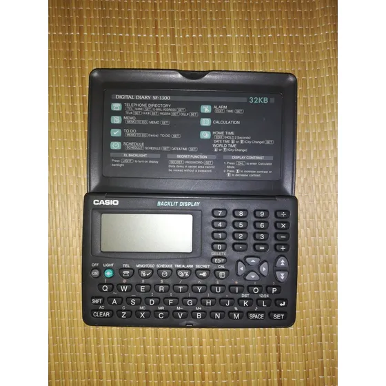Agenda Electrónica Casio Digital Diary Sf-3300a 32kb Usada