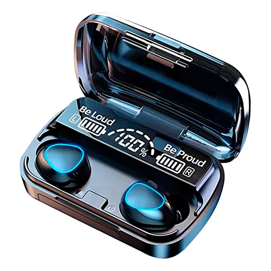 Auricular Digital Newest M10 Con Base Cargadora 4h Bateria Color Negro Color de la luz Verde claro