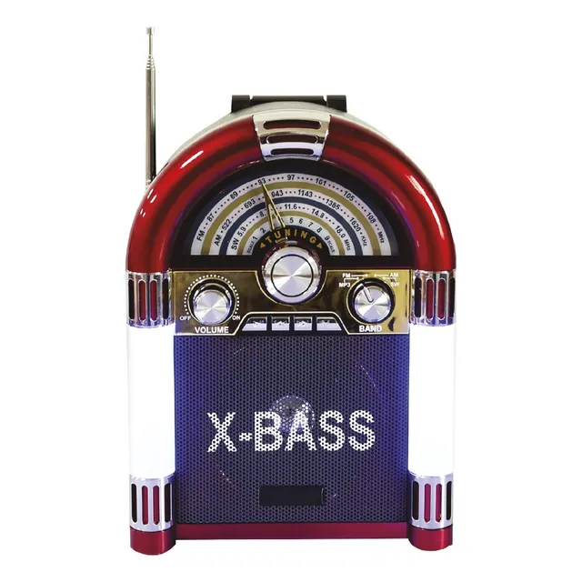 Radio Rockola Retro Audiopro Ap02081 Estándar / Tcenter Color Rojo