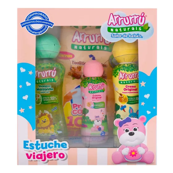 Estuche Arrurru Viajero Bebe Color Rosa