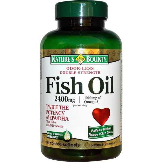 Suplemento De Aceite De Pescado Nature's Bounty 2400 Mg 90 C