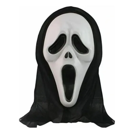 Mascara De Halloween Scream Con Capucha / El Grito Terror