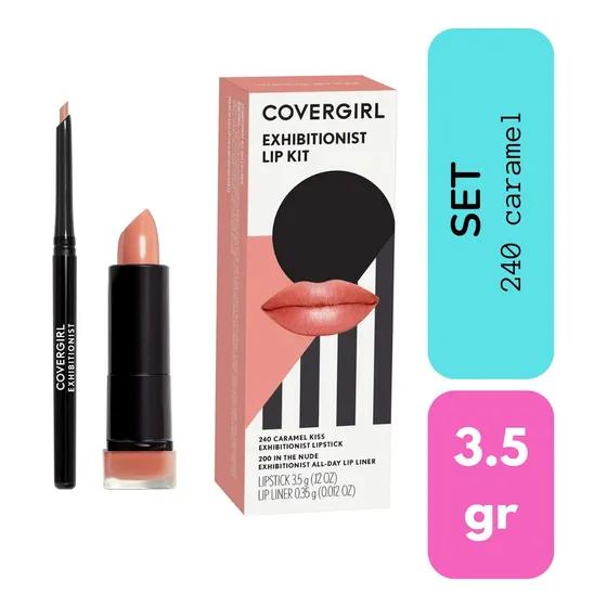 Labial + Delineador Covergirl Exhibitionist Lip Kit Original