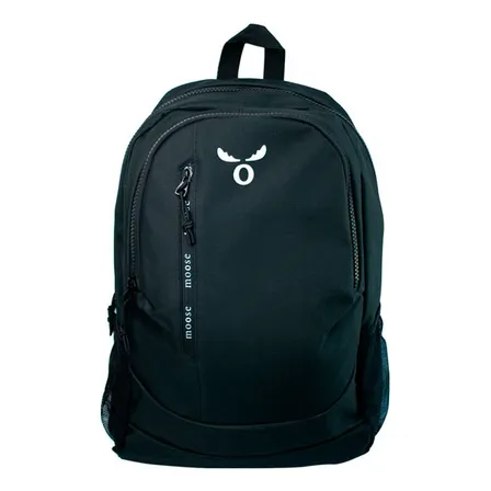 Mochila California Moose Negro Color Beige Diseño De La Tela Poliéster