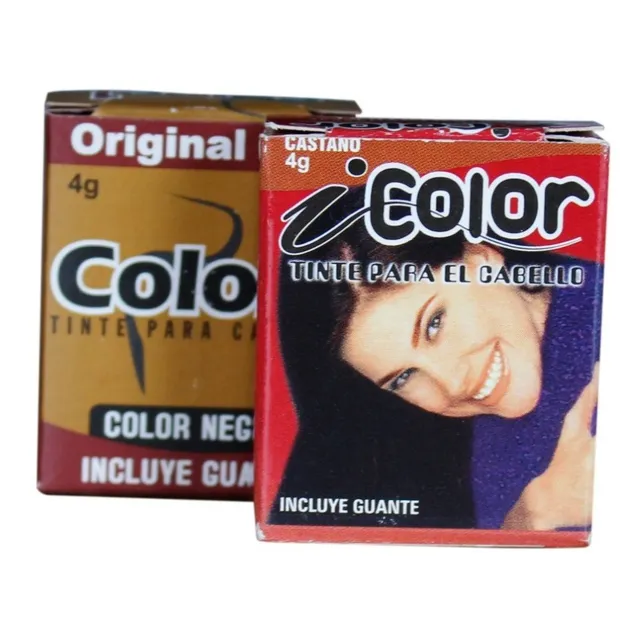 Pigmento Semipermanente Para El Cabello Negro - Icolor 4 G