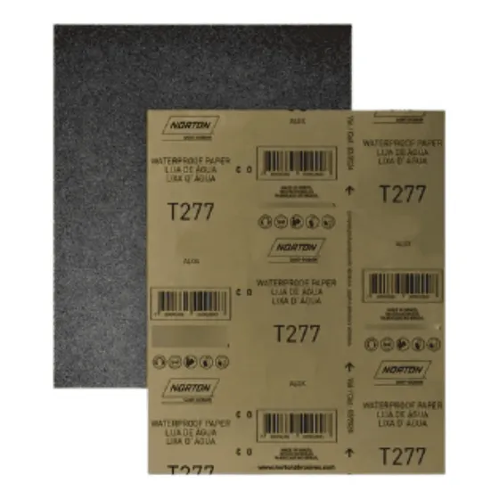 Hoja Lija Al Agua 230x280mm Grano 60 T277 Norton