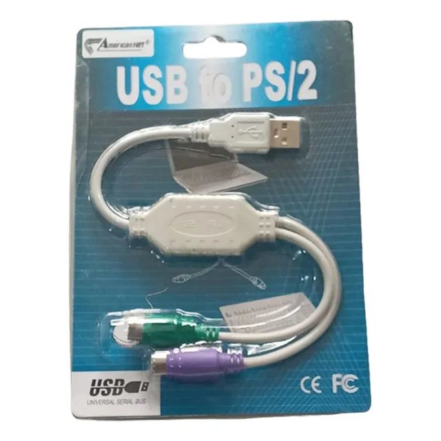 Cable / Adaptador 2 Ps2 A Usb, Para Mouse Y Teclado Generico