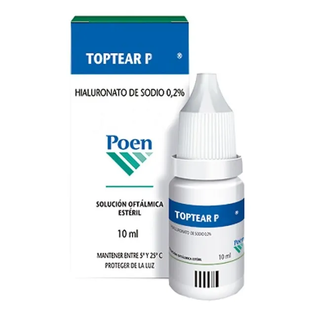 Toptear Plus Solución Oftálmica 2%