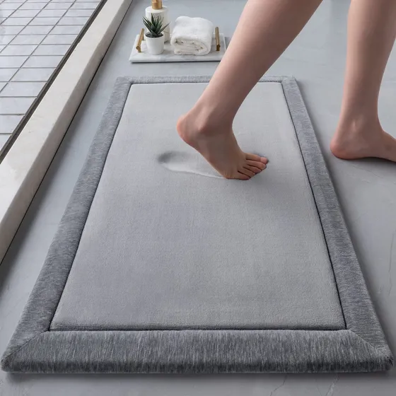 Tchdio Alfombra Baño Antideslizante Super Absorbente Ultra X
