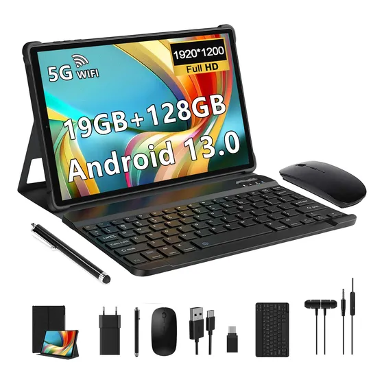 Tablet 10.1'' 19(8+11)gb Ram+128gb Rom Octa-core Android 13