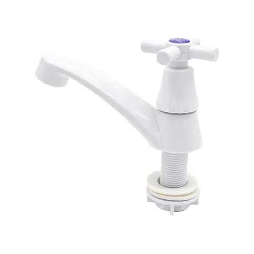 Llave Lavamano Plástica Blanca Individual 