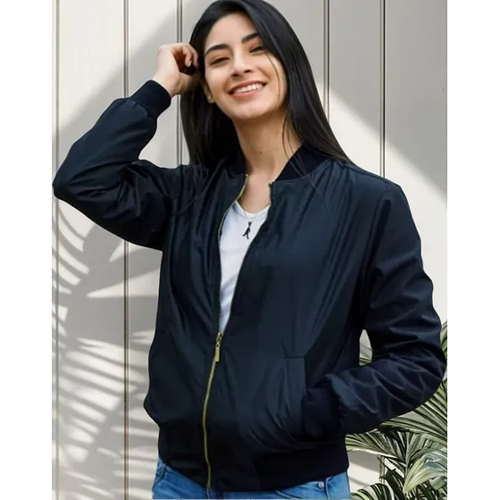 Casaca Bombert Jaket De Mujer Con Forro Peluche Modelo Dama