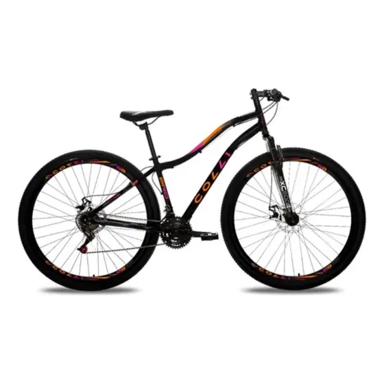 Bicicleta Colli Paris Aro 29 Disco-suspensão Dianteira 21v Preto Ano 2025