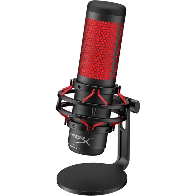 Micrófono Hyperx Quadcast Condensador Multipatrón Negro