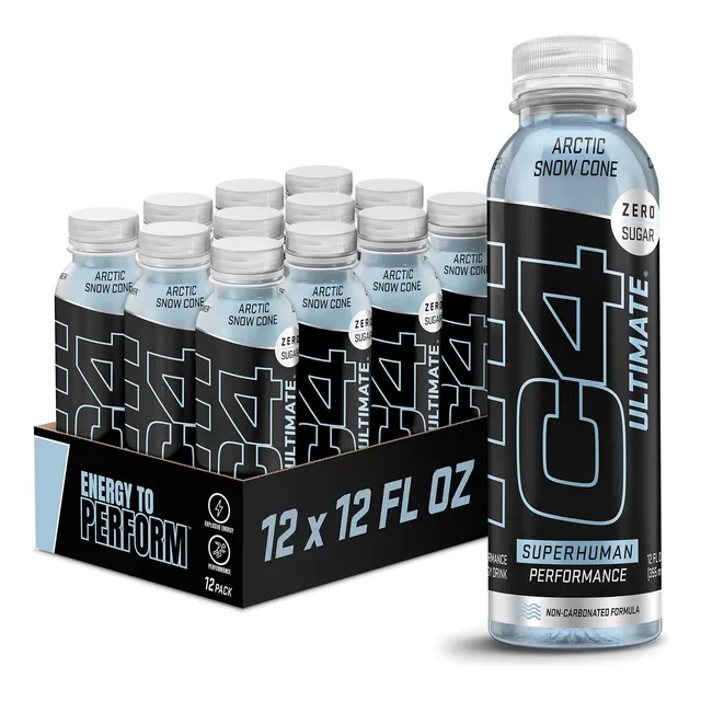 Bebida Energética Cellucor C4 Ultimate Sin Gas 355 Ml (x12)
