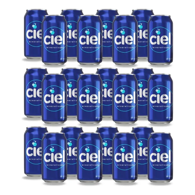 Kit 24 Agua Mineral Ciel 355 Ml Menos Sodio Lata
