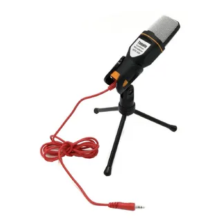 Microfone Tomate Mtg-020 Condensador Omnidirecional Cor Preto/cinza Microfone Tomate Mtg-020 Condensador Omnidirecional Cor Preto/cinza