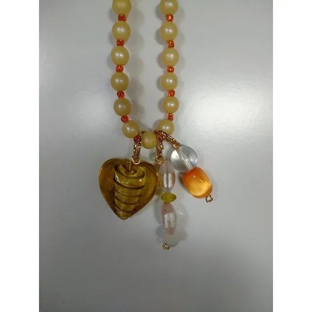 Collares Largos Con Dijes En Vidrio Murano. 