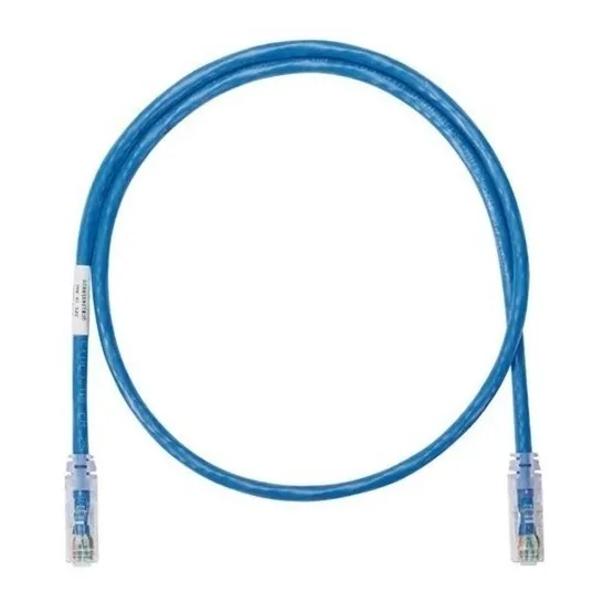 Patch Cord Cat-6 Azul-negro Cable De Red Commscope 1.20mts