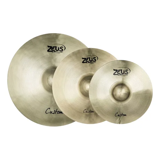 Set De Pratos Zeus Custom Set C 14 16 20 Bronze Liga B 20