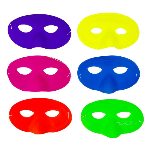 Pack X24 Antifaces Flúor Para Fiestas
