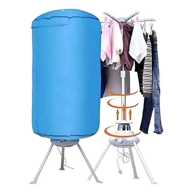 Secador De Ropa Portatil Plegable Electrico Temporizador