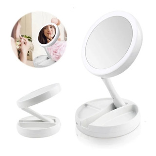 Espejo Con Luz Led Para Maquillaje Profesional C/aumento X10 Espejo Con Luz Led Para Maquillaje Profesional C/aumento X10