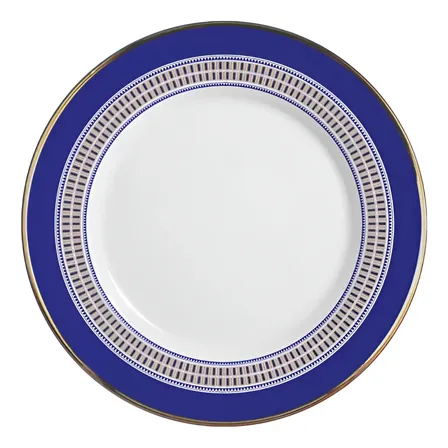Conjunto De Pratos Sobremesa Acanthus Azul Alleanza Decorado