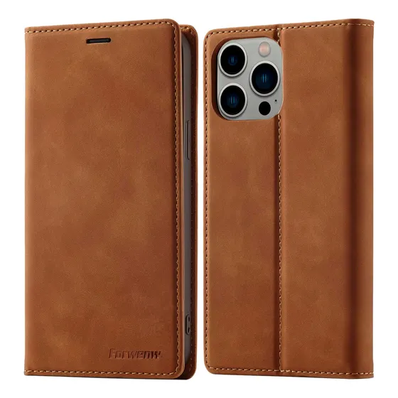 Funda Case De Cuero Para iPhone 16 Pro Max - Tapa Magnética