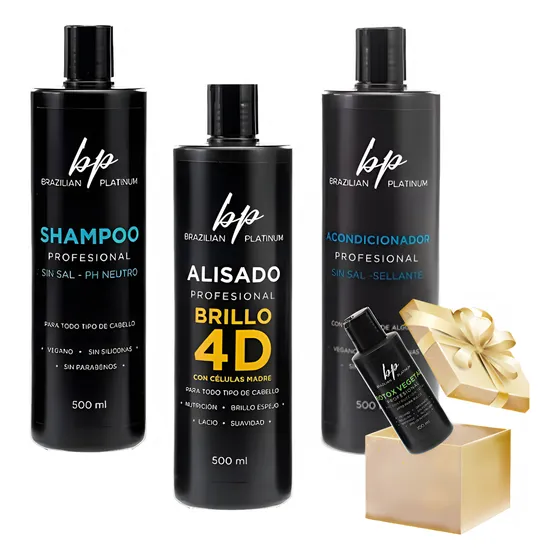 Progresivo + Acondicionador + Shampoo Brazilian Platinum