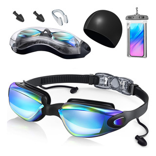 Goggles Natacion Kit Gafas Nadar 5pcs Protección Uv Antivaho Goggles Natacion Kit Gafas Nadar 5pcs Protección Uv Antivaho